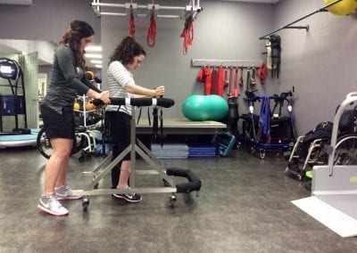Hillary lateral stepping with estim (Dx C5-7 Incomplete walking quad SCI)