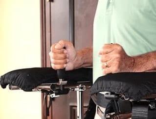 Man using the GHS Hand Hold set accessory